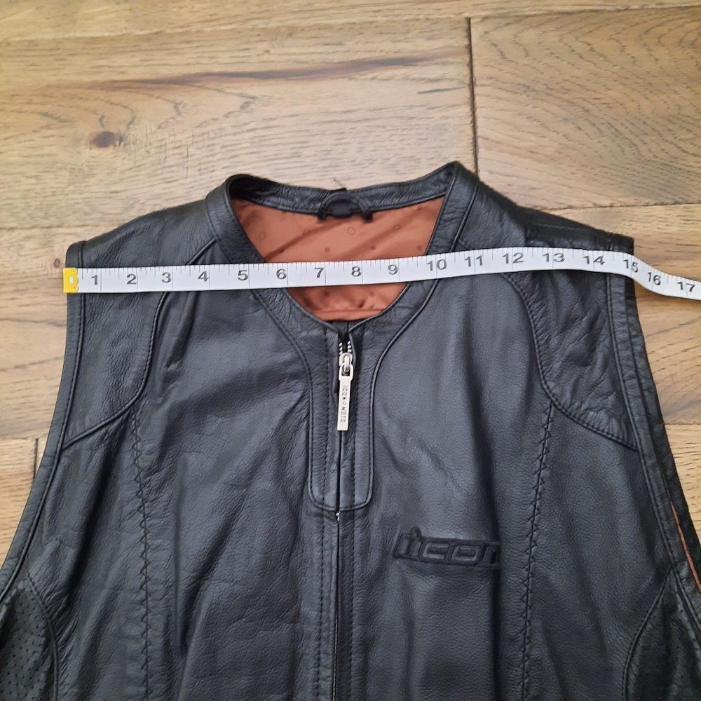 ICON Genuine Leather Vest - Picture 13 of 16